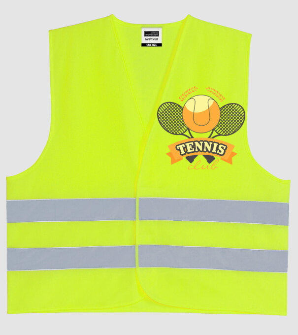Tennis Club model galben neon pe tricou