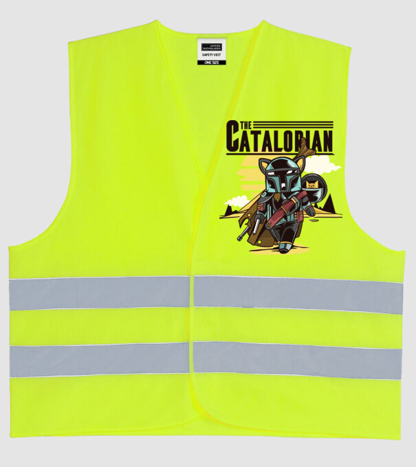 The Catalorian model galben neon pe tricou
