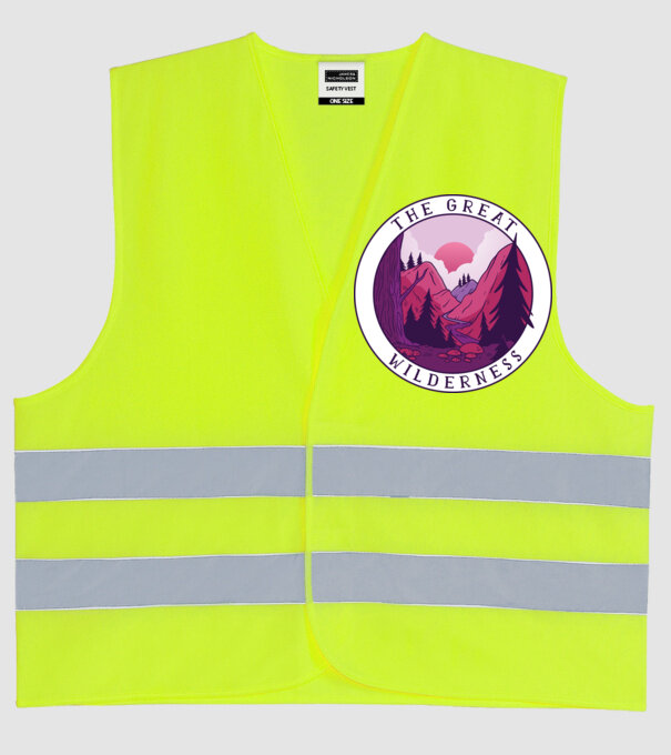 The Great Wilderness model galben neon pe tricou