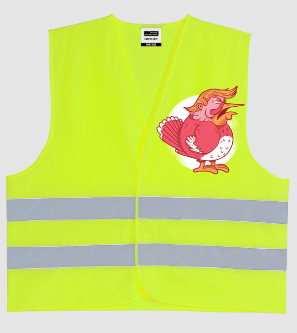 Trump curcan tricou amuzant model galben neon pe tricou