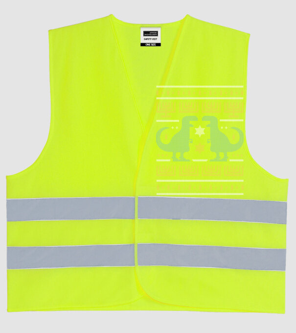 Dinozaur Pulover urât model galben neon pe tricou