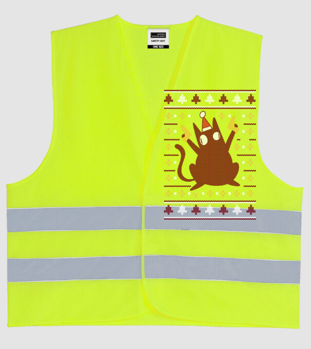 Pulover urât Pew Pew Pew Madafakas model galben neon pe tricou
