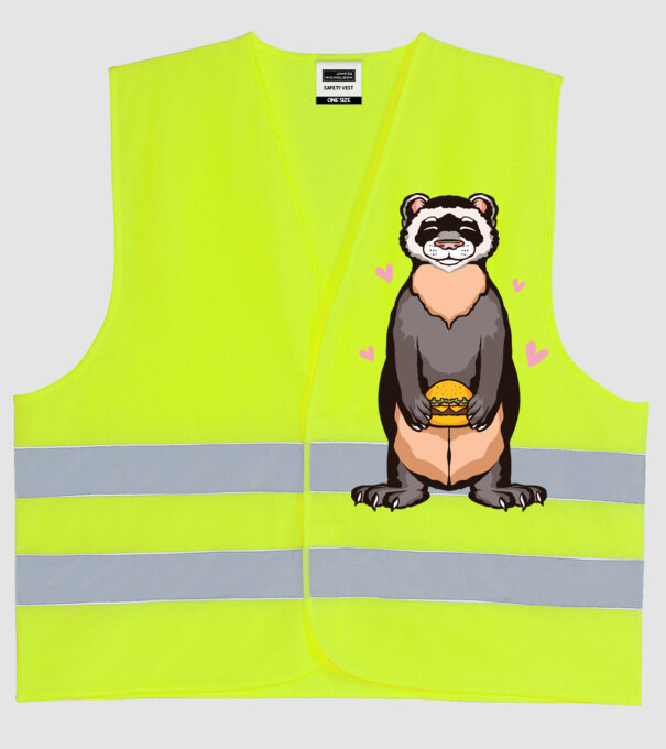 Dihor vânător model galben neon pe tricou