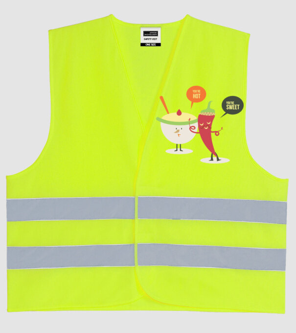 You are hot - You are sweet model galben neon pe tricou