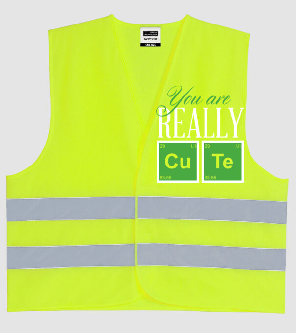 You are really cute model galben neon pe tricou