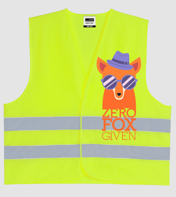 Zero Fox Given model galben neon pe tricou