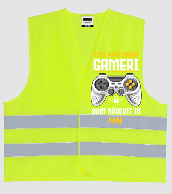cei mai buni gameri sunt născuți în mai model galben neon pe tricou