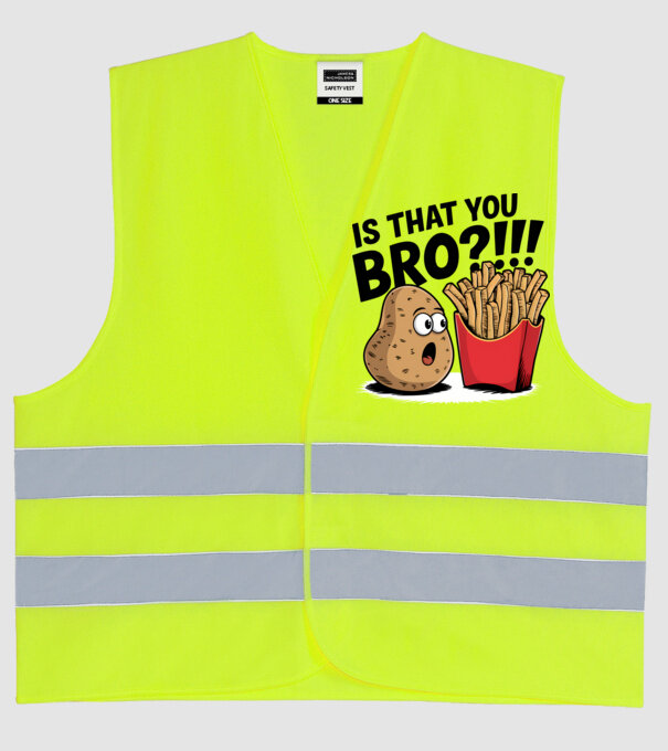 Is that you BRO?!! Alb model galben neon pe tricou