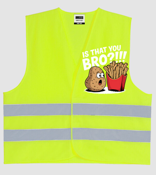 Is that you BRO?!! Negru model galben neon pe tricou