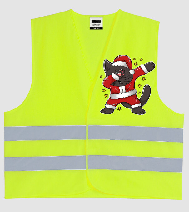 Pisică Dab model galben neon pe tricou