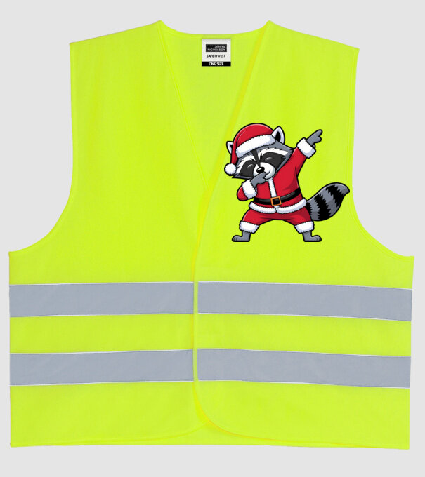 Raton Dab Xmas model galben neon pe tricou