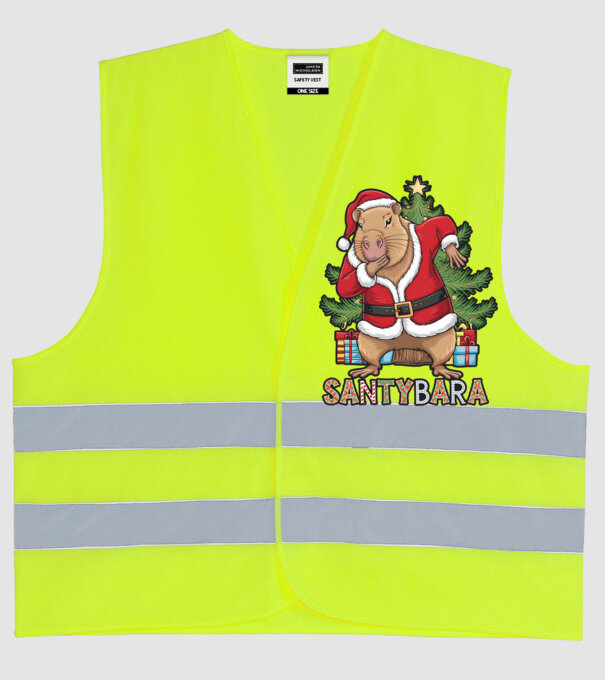 Santybara model galben neon pe tricou