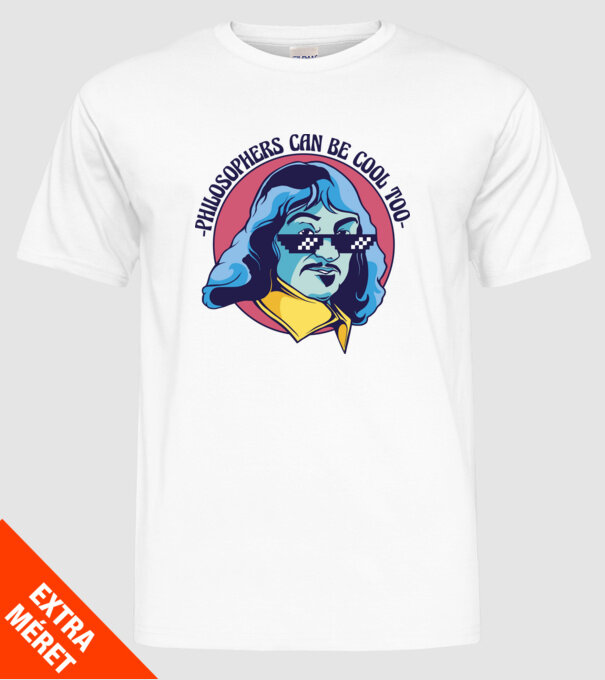 Chiar și Filozofii pot fi cool model alb pe tricou