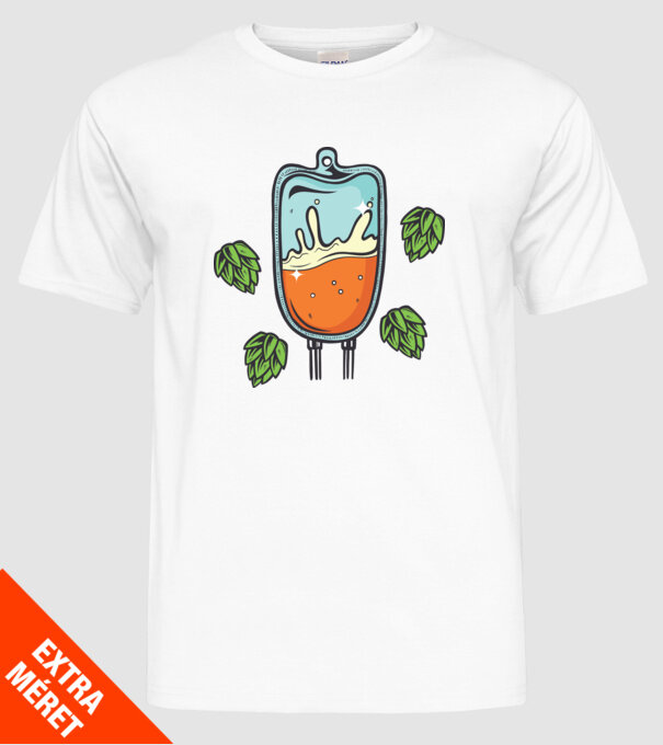 Grupa mea de sânge este IPA model alb pe tricou