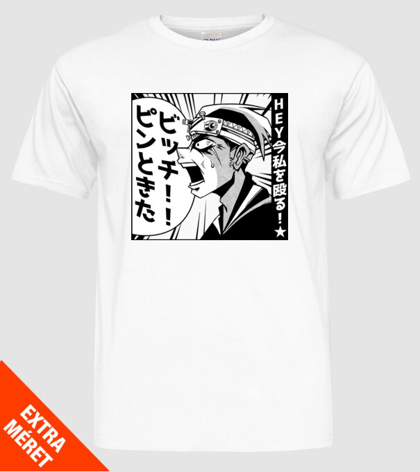 Cap Anime Manga model alb pe tricou