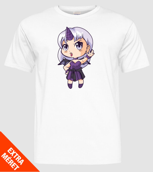 Anime Manga Fată Unicorn model alb pe tricou