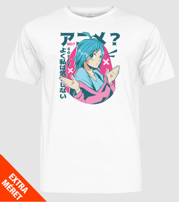 Tricou Anime model alb pe tricou
