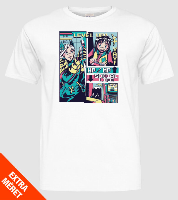 Anime Vaporwave benzi desenate model alb pe tricou