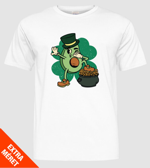 Avocado St. Patrick DAB model alb pe tricou