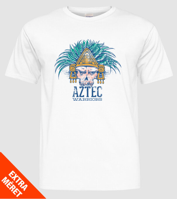 Aztec Warriors model alb pe tricou