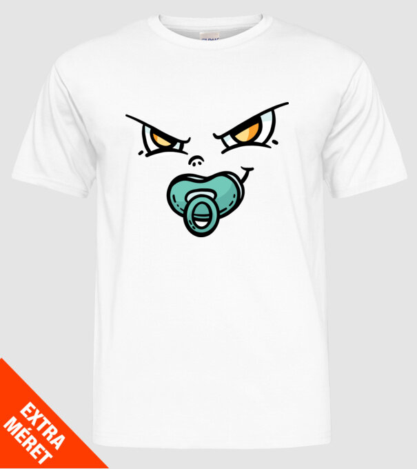 Zâmbet de bebe model alb pe tricou