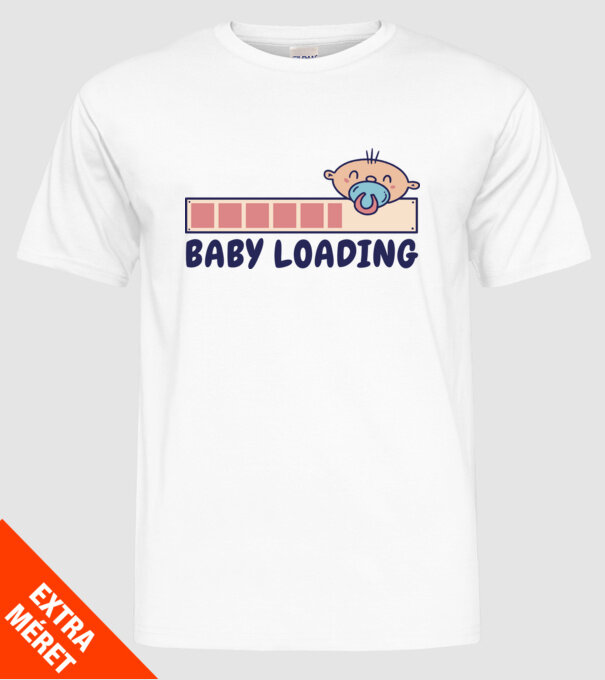 Bebe program încărcare model alb pe tricou