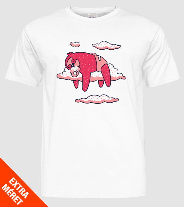 Bebeluș Leneș doarme model alb pe tricou