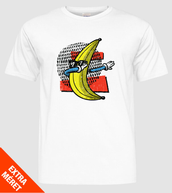 Banană DAB model alb pe tricou