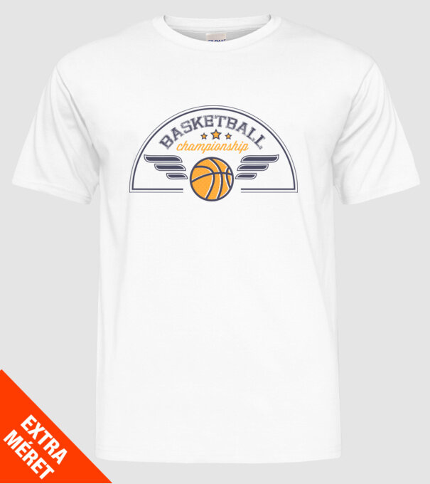 Basketball Championship model alb pe tricou
