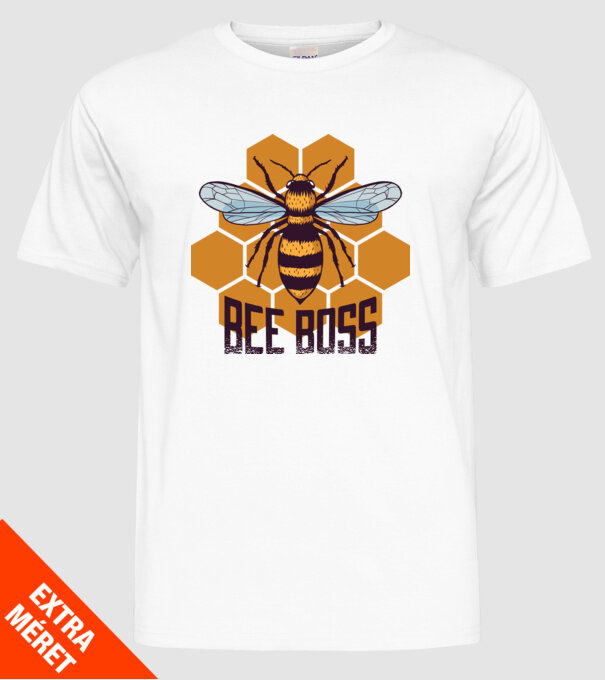 Bee Boss Șef Apicultor model alb pe tricou