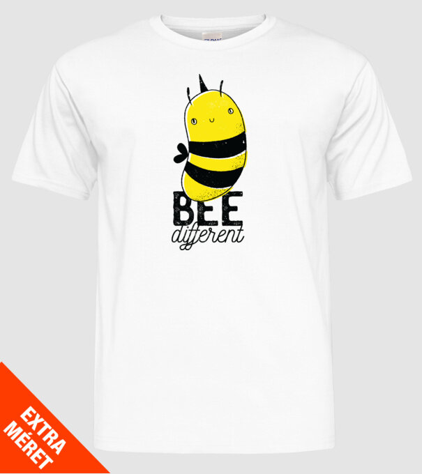 Bee different tricou albinuță model alb pe tricou