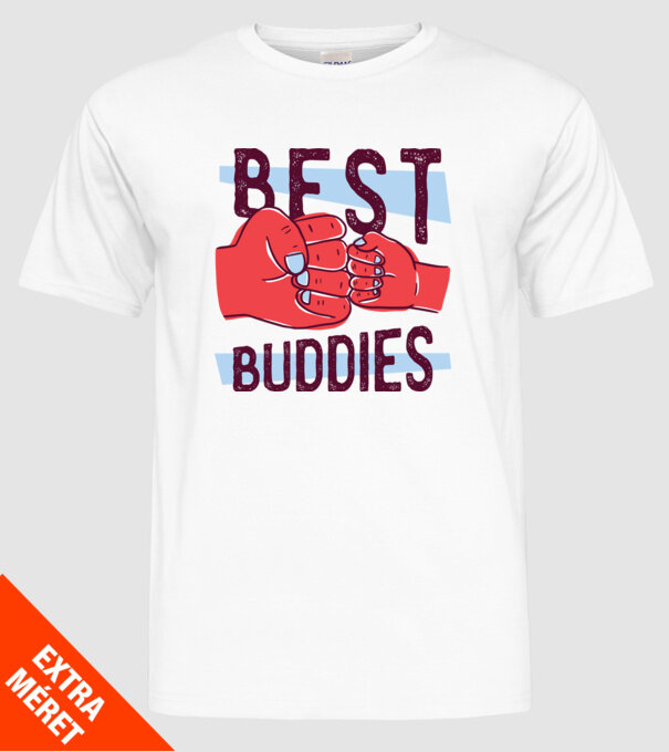 Best Buddies - Cei mai buni prieteni model alb pe tricou