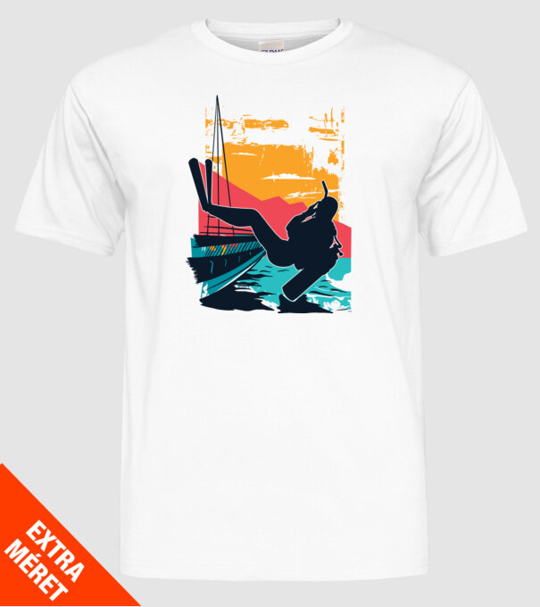 Tricou Scafandru Retro model alb pe tricou