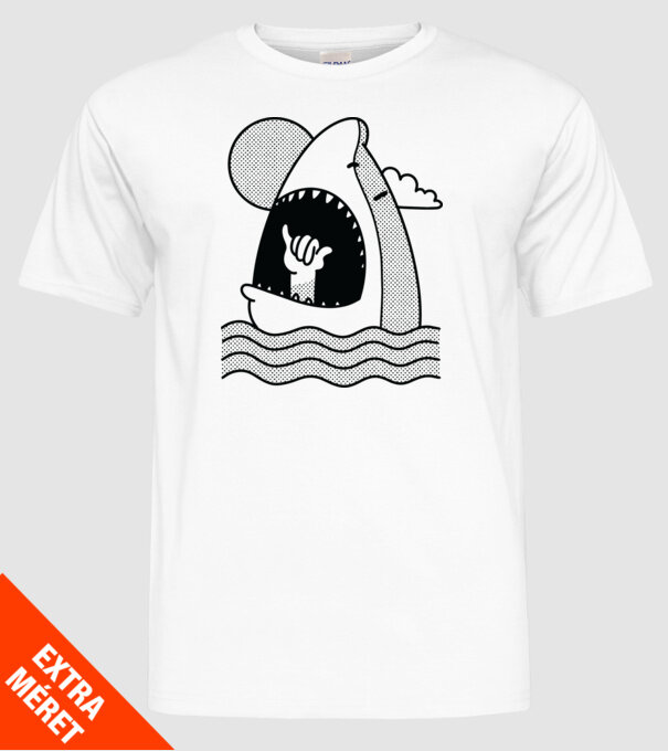 Rechin Aloha model alb pe tricou