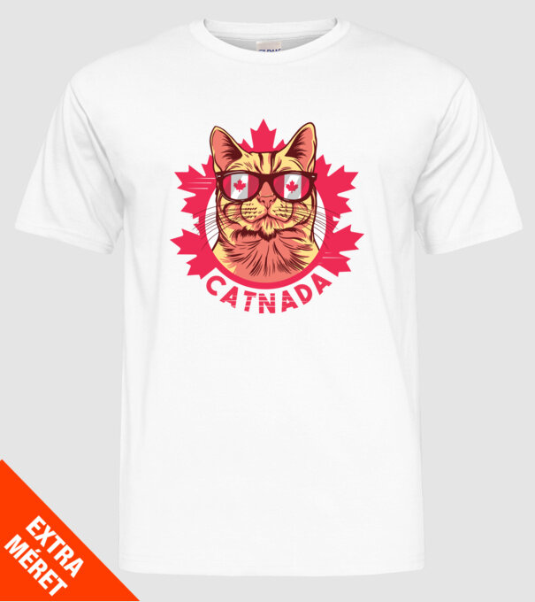Catnada model alb pe tricou