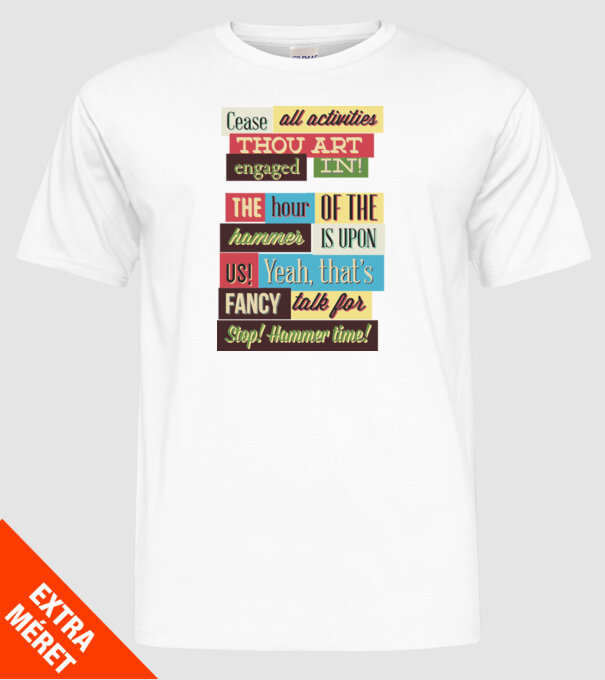 Cease all activities thou art engaged in model alb pe tricou