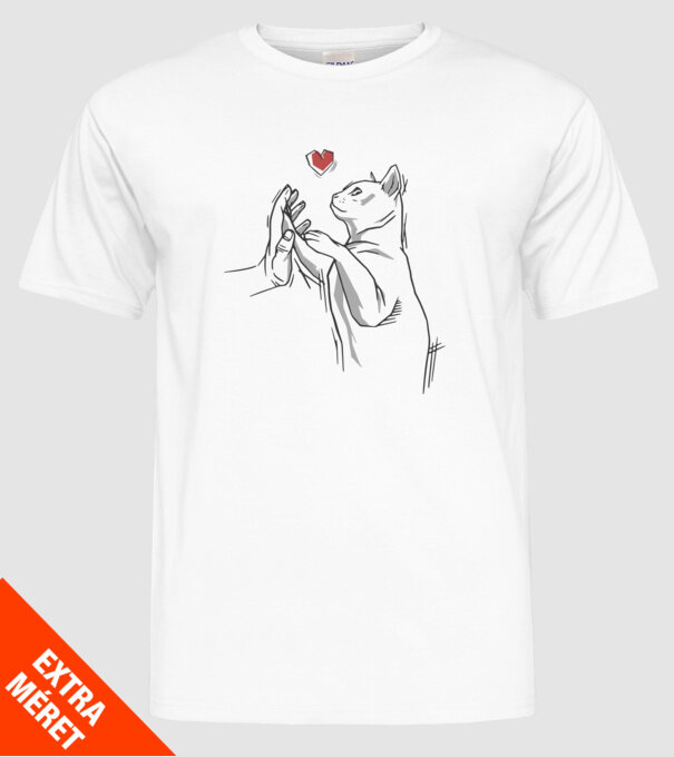 Prietenie Pisică Cal model alb pe tricou