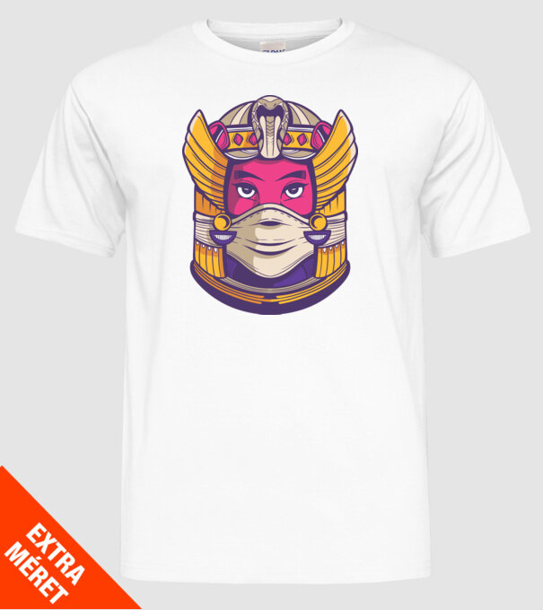 Cleopatra Mască model alb pe tricou