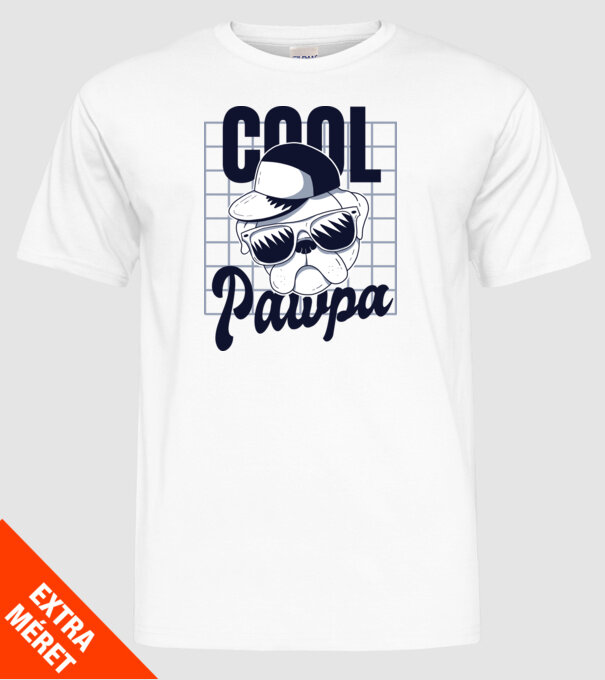 Cool Pawpa model alb pe tricou