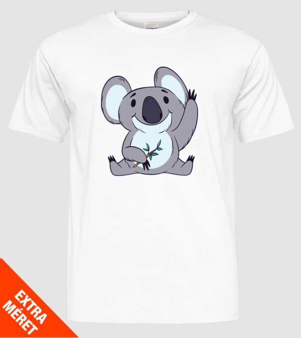 Koala drăguț model alb pe tricou