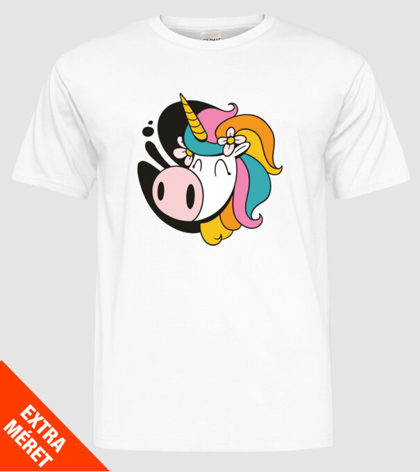 Unicorn drăguț model alb pe tricou