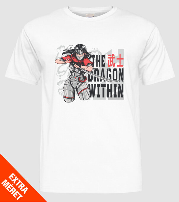 Cyborg Ninja fată Anime model alb pe tricou