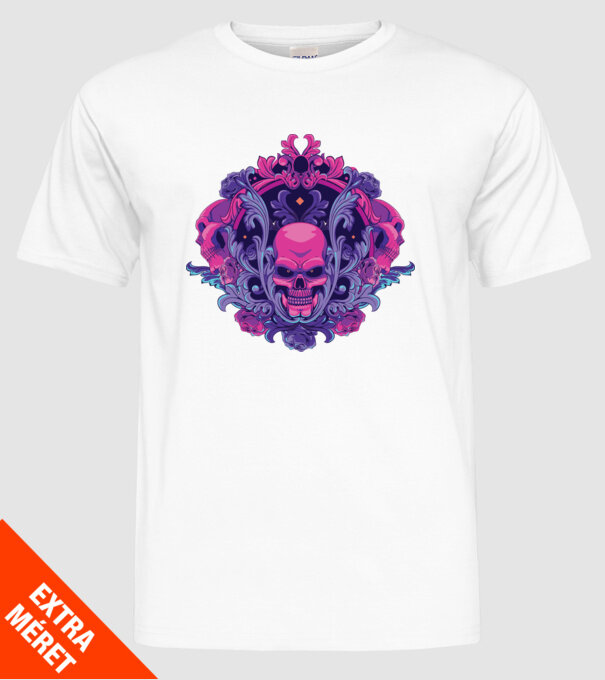 Cranii Dark Skull model alb pe tricou