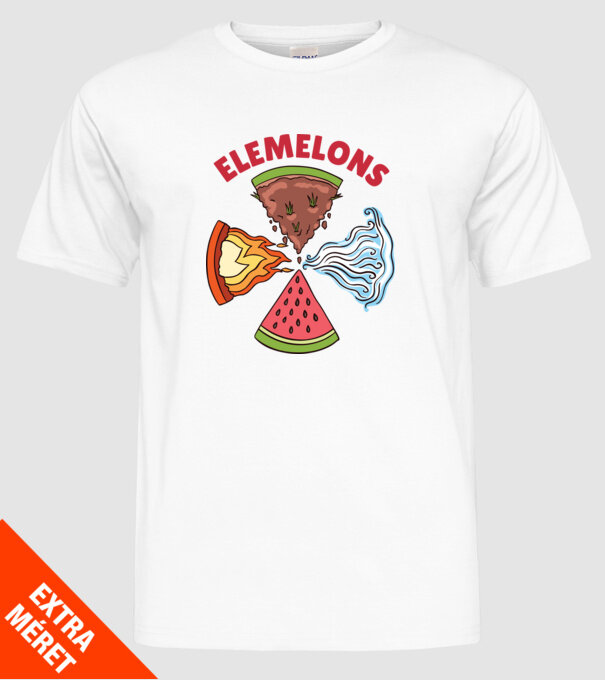 Elemente pepene model alb pe tricou