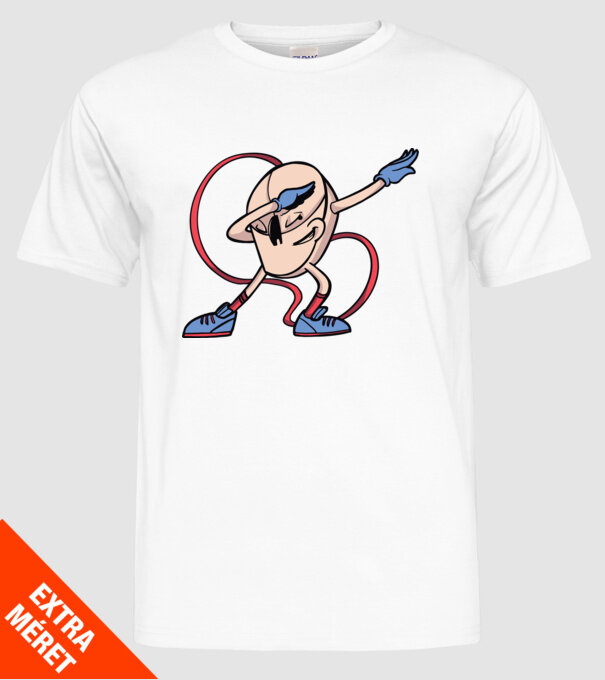 Șoarece DAB model alb pe tricou