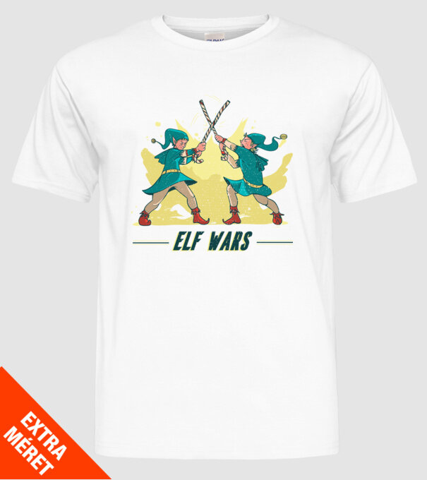 Războiul elfilor model alb pe tricou