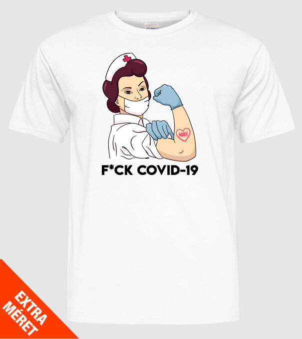 FCK Covid-19 Coronavirus model alb pe tricou