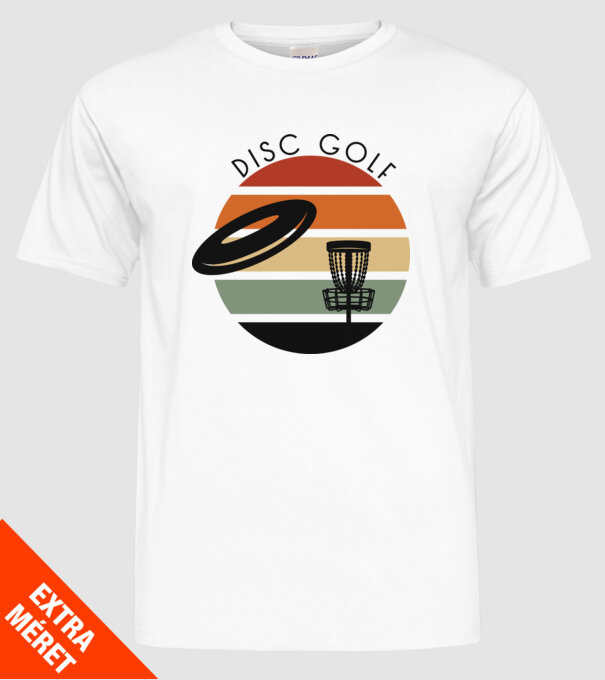 Frizbi Golf model alb pe tricou