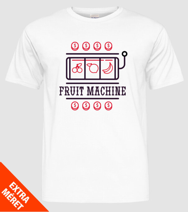 Fruit Machine Slot Machine model alb pe tricou