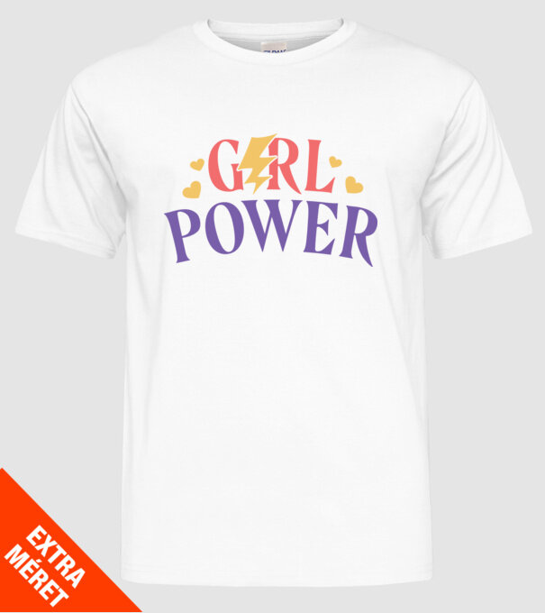 Girl Power Ziua Femeii model alb pe tricou